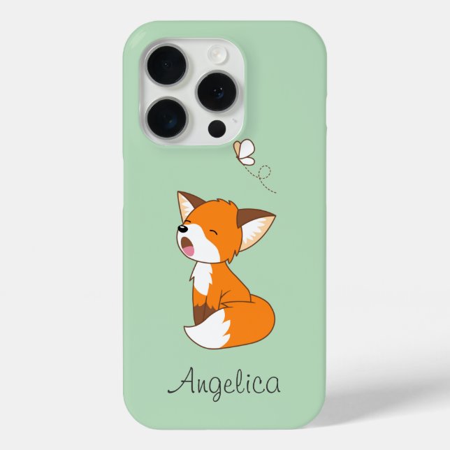 Cute Sleepy Little Fox Case-Mate iPhone Case (Back)