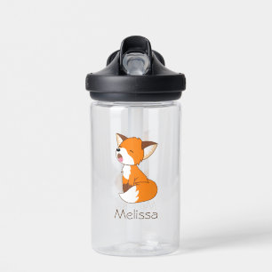 Cute Sleepy Little Fox Water Bottle