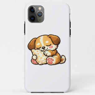 Cute Sleepy Puppy with Pillow iPhone 11 Pro Max Case