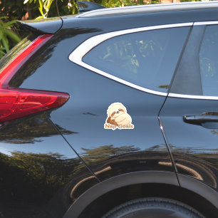 "Cute Sleepy Sloth Nap Goals Tree Sticker"