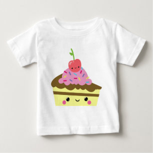 Cute Slice of Kawaii Ice Cream Cake Baby T-Shirt