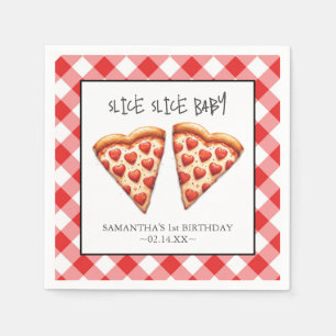 Cute Slice Slice Baby Pizza Party Napkins