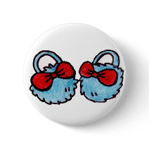 Cute Slippers Button