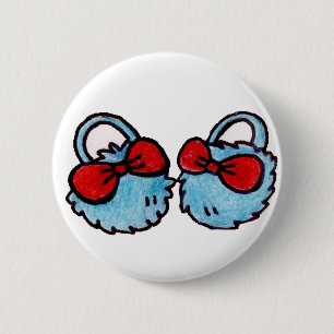 Cute Slippers Button