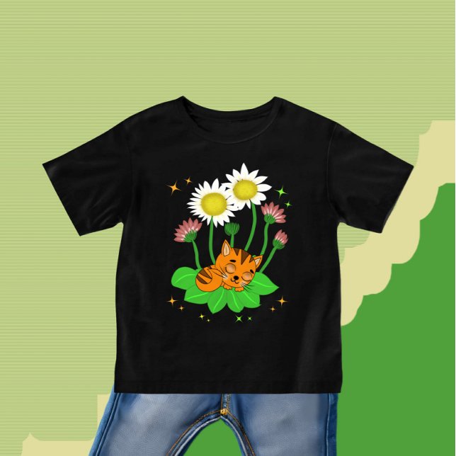 Cute slipping cat baby T-Shirt (Creator Uploaded)