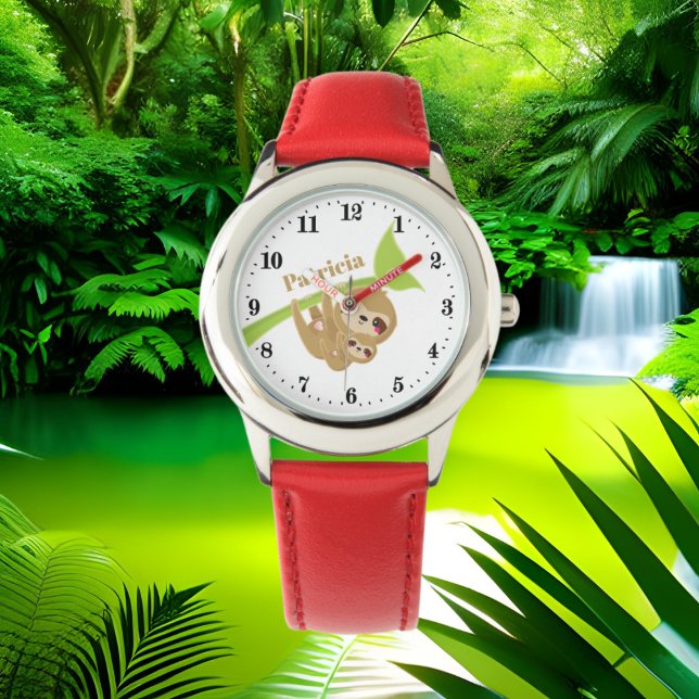 Cute sloth add name watch (Creator Uploaded)