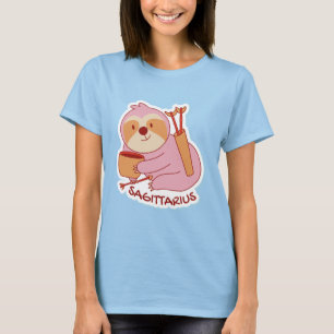 CUTE SLOTH ANIMAL DRINKING COFFEE ARIES T-Shirt