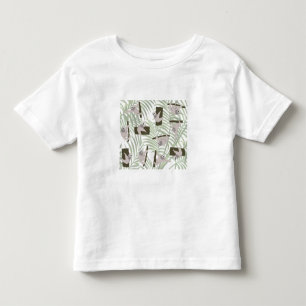 Cute Sloth Animals Pattern in Wild Forest Toddler T-Shirt