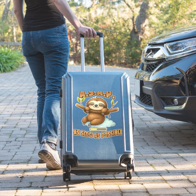 Cute Sloth ASAP – As Slow As Possible Classic T-Sh (Suitcase Insitu)