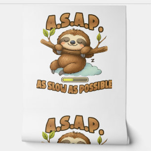 Cute Sloth ASAP – As Slow As Possible Classic T-Sh Wallpaper