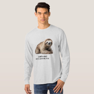 Cute Sloth Background T-Shirt