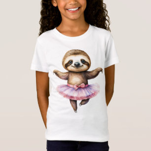 Cute sloth ballerina dancing ballet T-Shirt