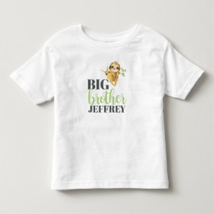 Cute Sloth Big Brother Shirt For Older Sibling