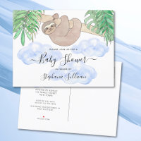 Cute Sloth Boy's Baby Shower 