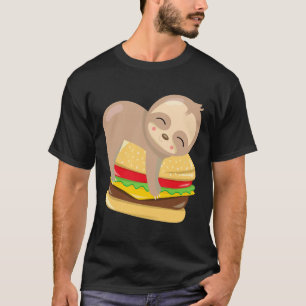 Cute Sloth Burger T-Shirt