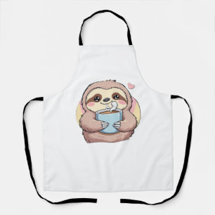 Cute Sloth Coffee Lover Shirt – Funny Fueled by Co Apron