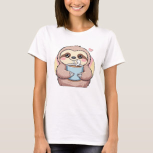 Cute Sloth Coffee Lover Shirt � Funny Fuelled by C