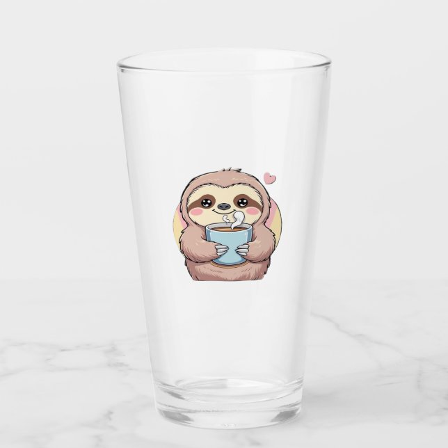 Cute Sloth Coffee Lover Shirt � Funny Fuelled by C Glass (Front)