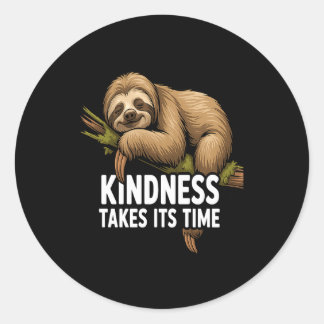 Cute Sloth Design For Sloth Lover And Sloth Comfor Classic Round Sticker