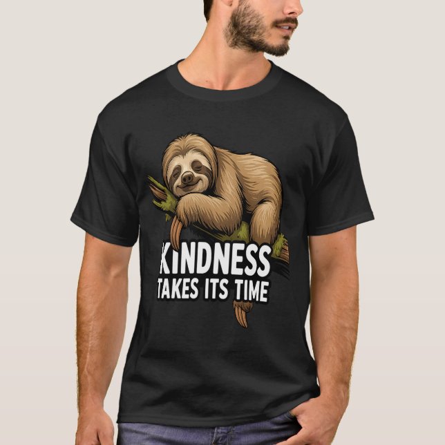 Cute Sloth Design For Sloth Lover And Sloth Comfor T-Shirt (Front)