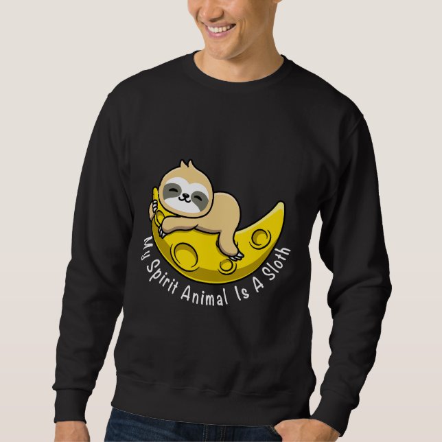Cute Sloth Dreaming Sweatshirt (Front)