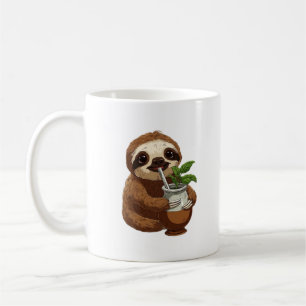 Cute Sloth Drinking Yerba Mate � Adorable Kawaii A Coffee Mug