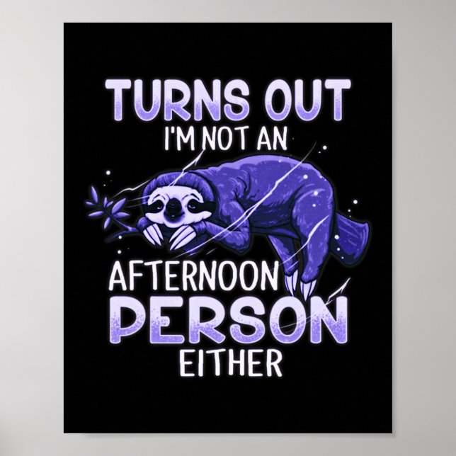 Cute Sloth Fibro Lupus Chronic Fatigue Spoonie Sle Poster (Front)