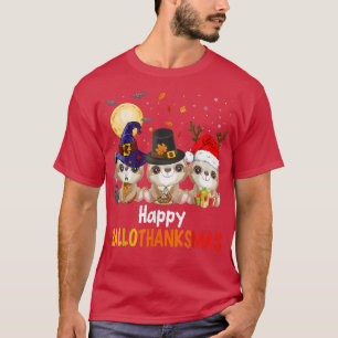 Cute Sloth Halloween Merry Christmas Happy Halloth T-Shirt