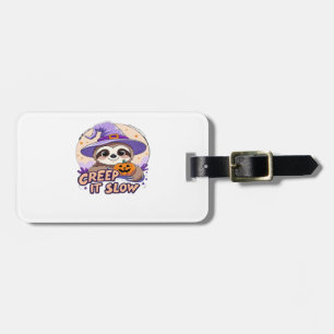 Cute Sloth Halloween Shirt � Funny Creep It Slow W Luggage Tag