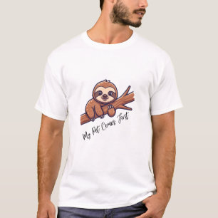 Cute Sloth Hanging on Tree T-Shirt