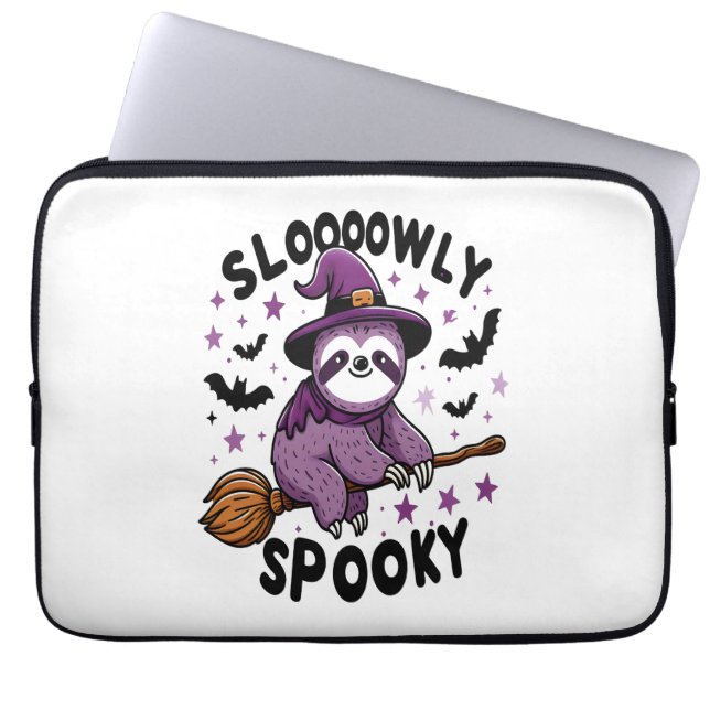 Cute Sloth Happy Halloween (2) Laptop Sleeve (Front)