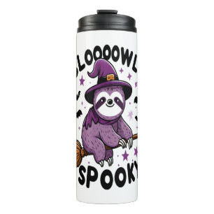 Cute Sloth Happy Halloween (2) Thermal Tumbler