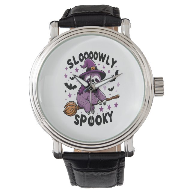 Cute Sloth Happy Halloween (2) Watch (Front)