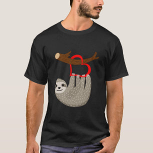 Cute Sloth Heart Valentine'S Day For Men Women Kid T-Shirt