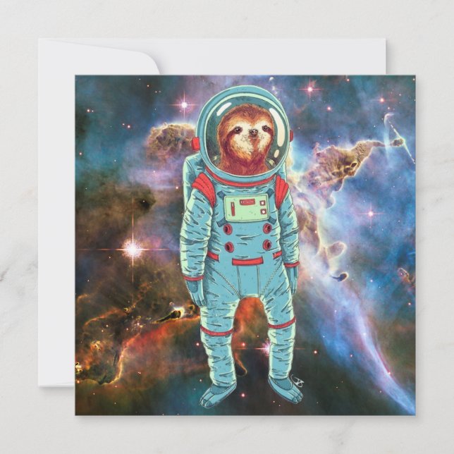 Cute Sloth Holiday Card (Front)