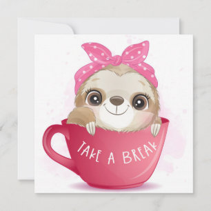 Cute Sloth Holiday Card