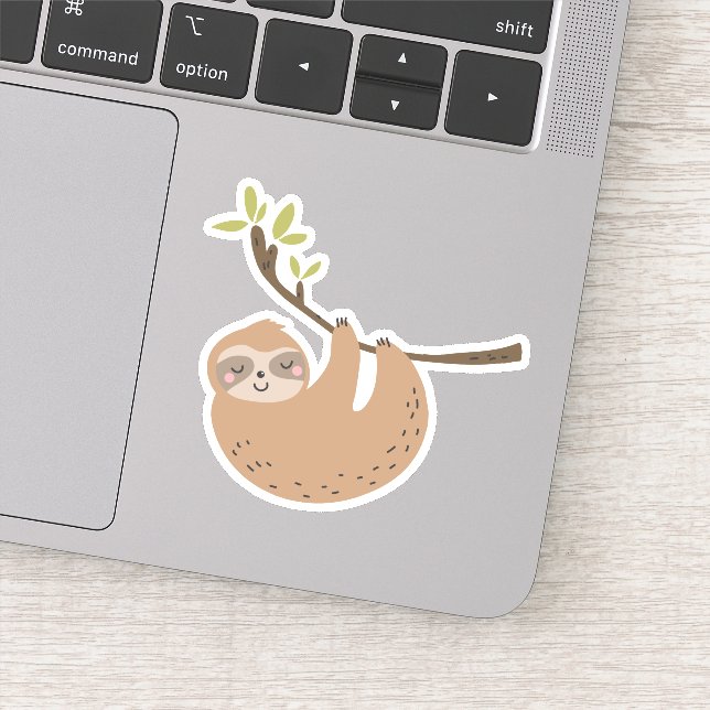 Cute Sloth In Tree (Detail)