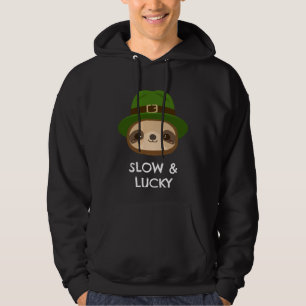 Cute Sloth is Slow and Lucky St Patrick s Day Hoodie