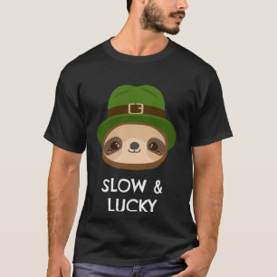 Cute Sloth is Slow and Lucky St Patrick s Day T-Shirt