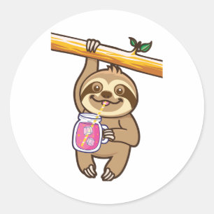 Cute Sloth Juice Sticker