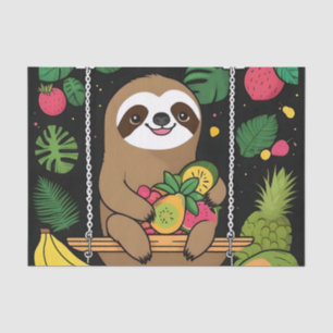Cute Sloth Jungle Tissue Paper