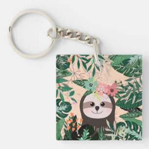 Cute Sloth Key Ring