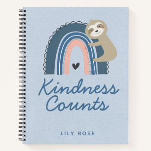 Cute Sloth Kid's Personalized  Notebook