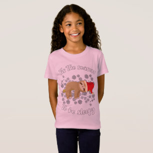Cute Sloth Lazy Christmas Tis Season To Be Sleepy T-Shirt
