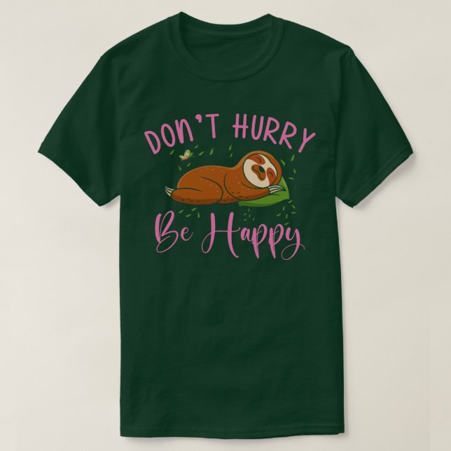 Cute Sloth Lazy Office Worker Working Sloth Statem T-Shirt (Design Front)
