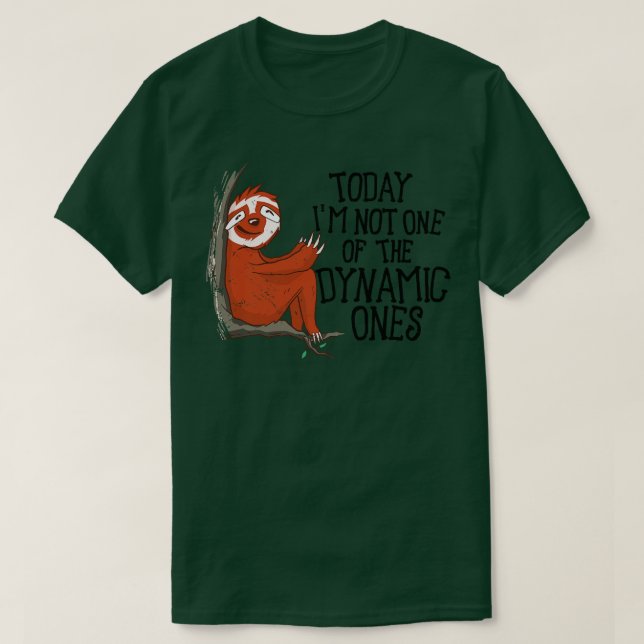 Cute Sloth Lazy Office Worker Working Sloth Statem T-Shirt (Design Front)