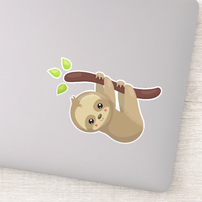 Cute Sloth, Little Sloth, Baby Sloth, Lazy Sloth (Detail)