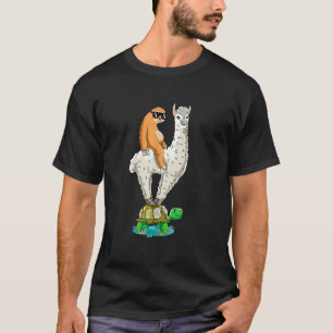 Cute Sloth Llama Turtle Alpaca Friends Boys Girls T-Shirt