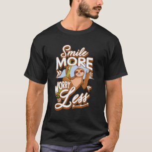 Cute Sloth Lover Graphic Women Men Kids Sloth T-Shirt