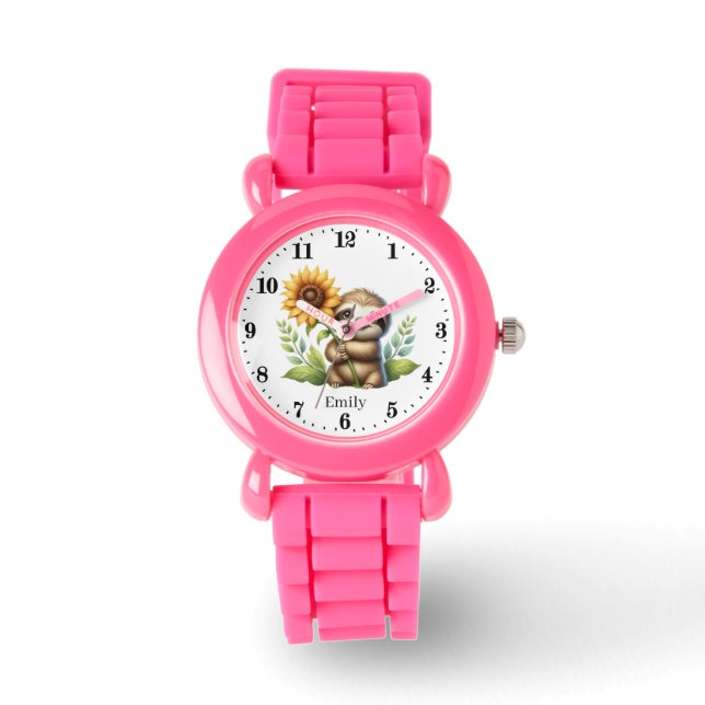 Cute sloth lovers add name  watch (Front)